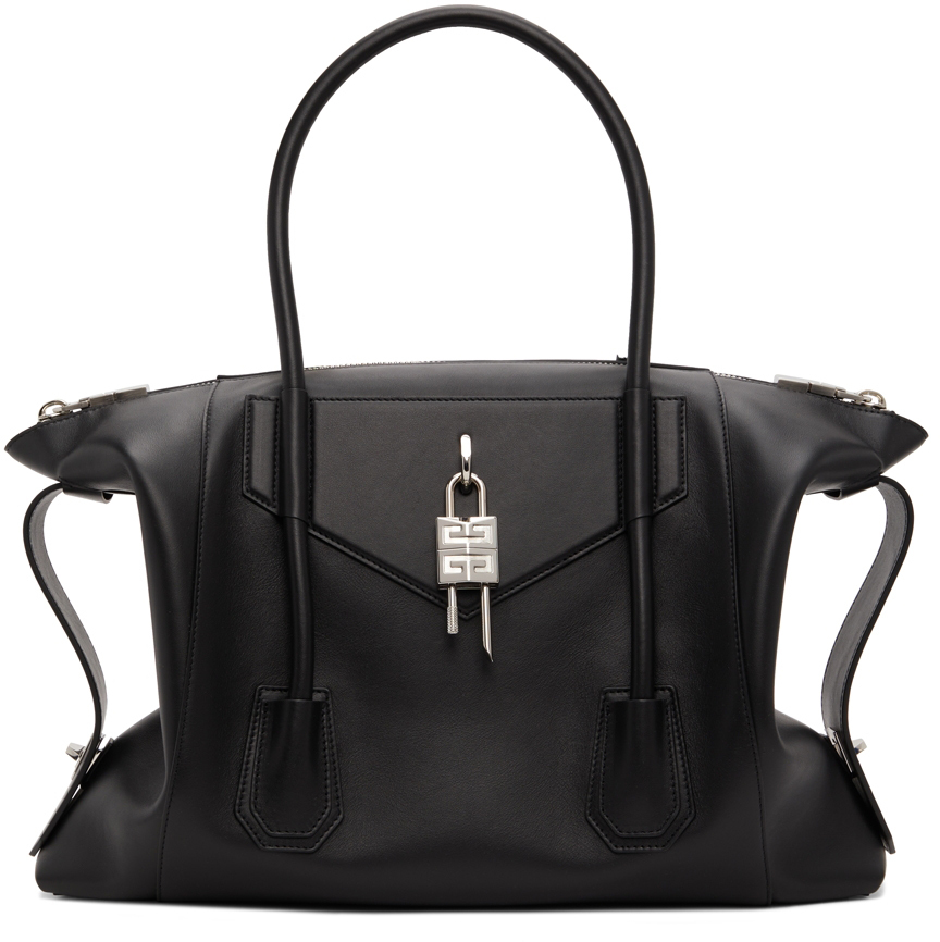 Givenchy Black Medium Antigona Soft Lock Bag