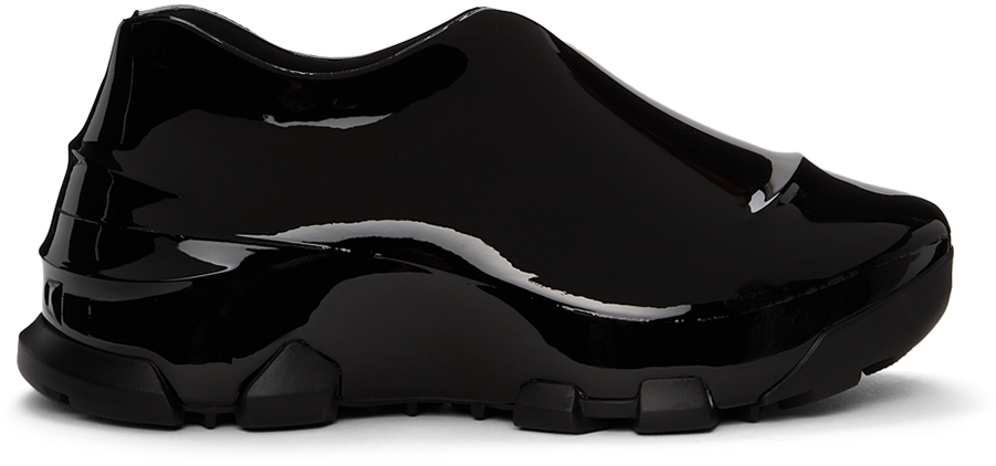 Givenchy: Black Shiny Monumental Mallow Low Sneakers | SSENSE