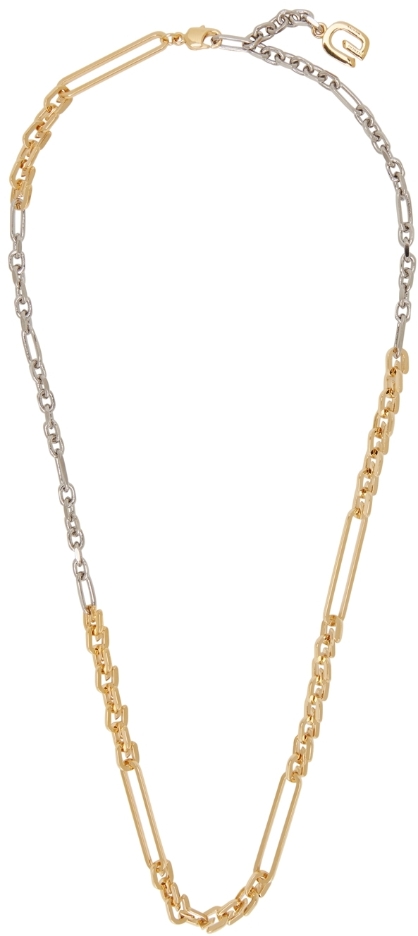 Givenchy Gold & Silver G Link Necklace