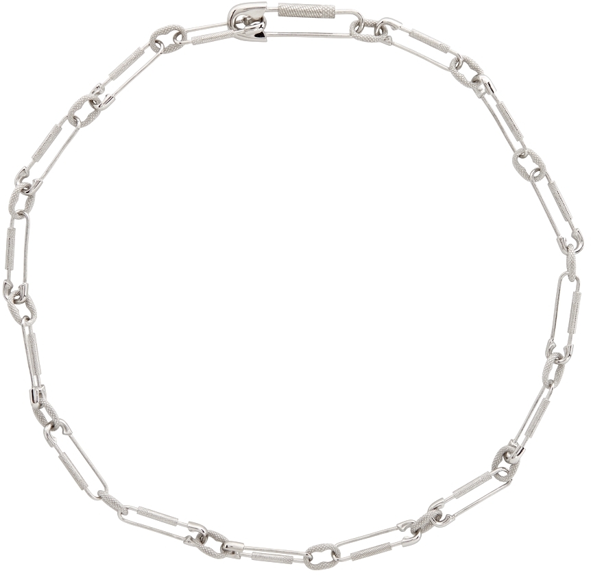 Givenchy Silver G Clip Necklace