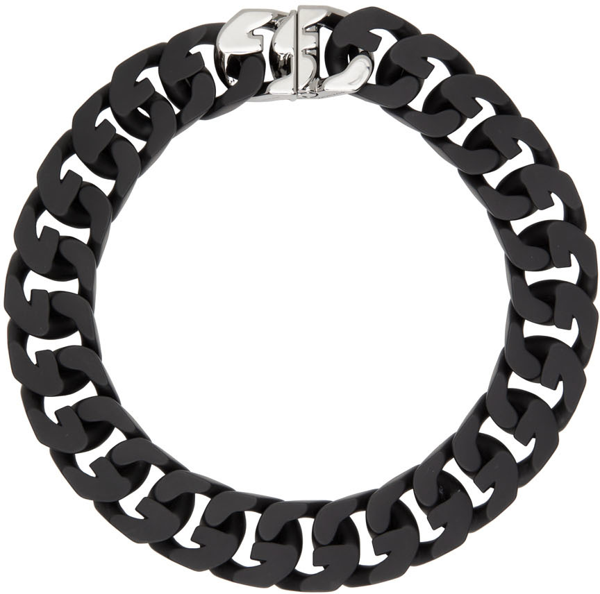 Givenchy Black G Chain Necklace
