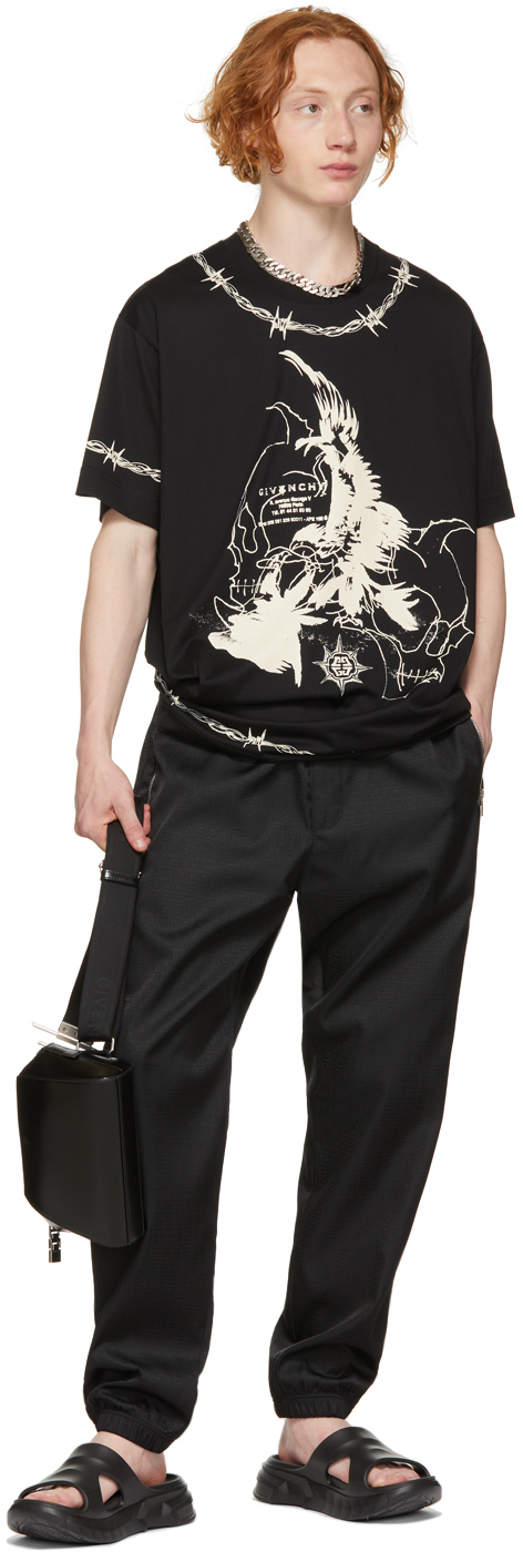 Givenchy ブラック ロゴ トラック パンツ