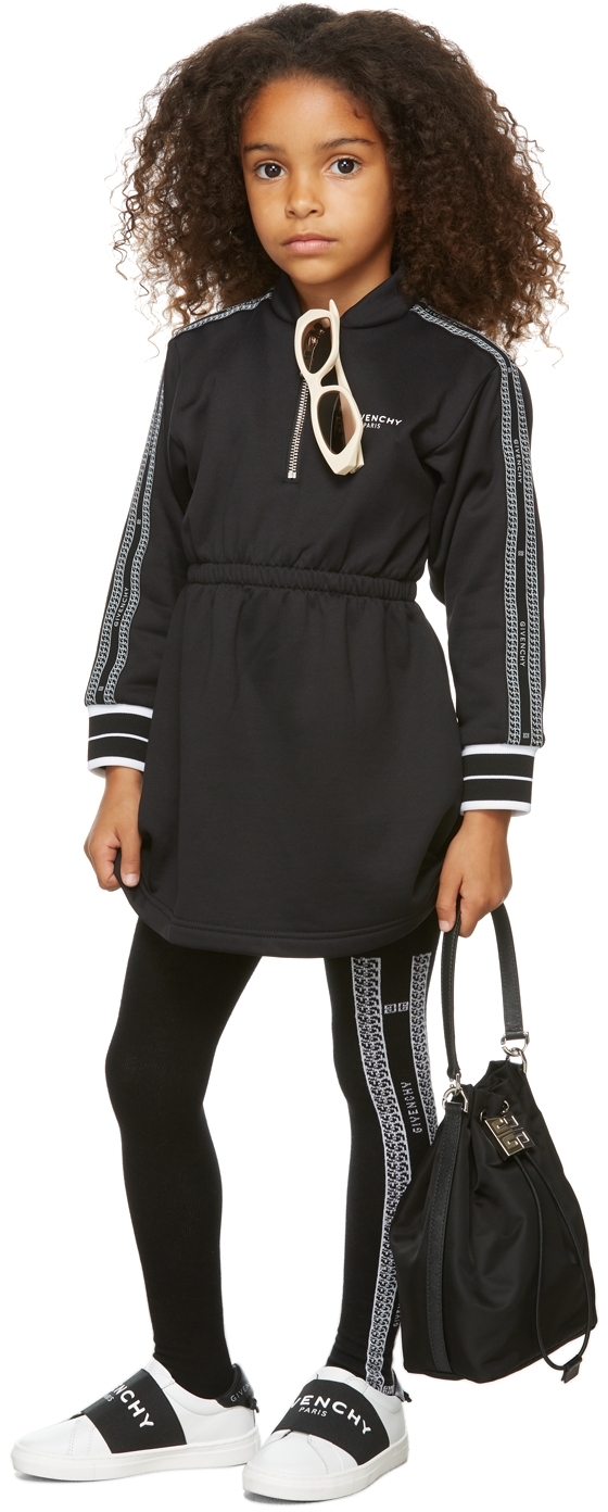 Kids Black Logo Tights by Givenchy on Sale