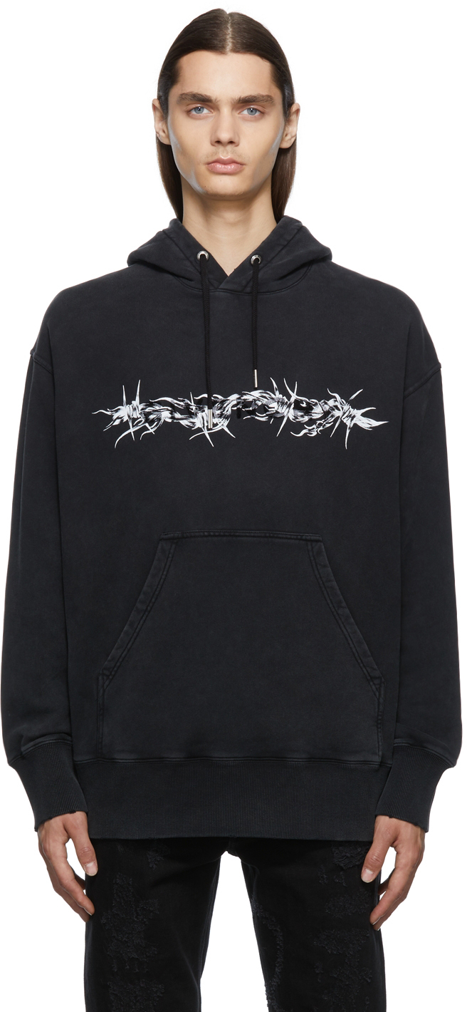 Givenchy Black Barbed Wire Hoodie | Smart Closet