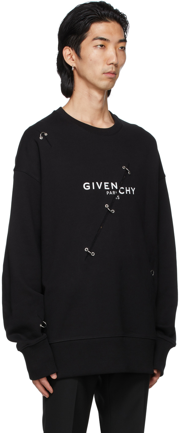 Sweatshirt Givenchy Black size L International in Cotton - 41860152