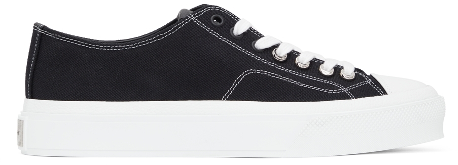 Givenchy Black Canvas City Sneakers