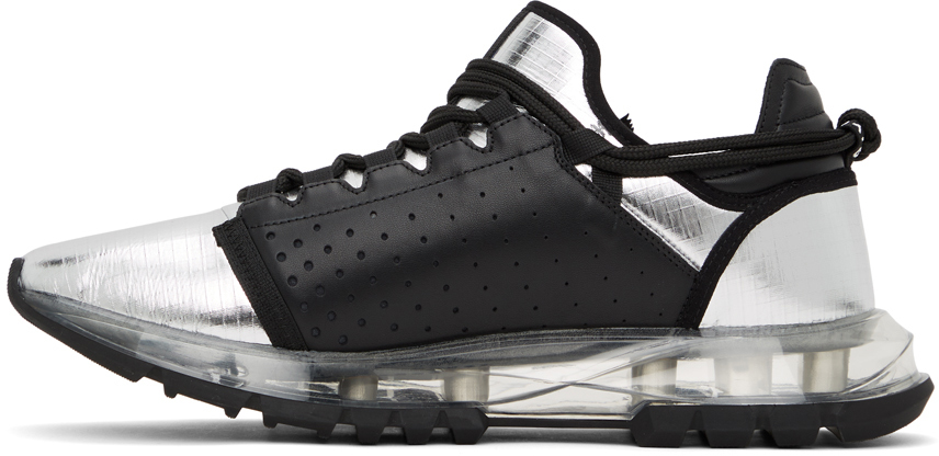 Givenchy Silver Spectre Zip Low Sneakers | Smart Closet