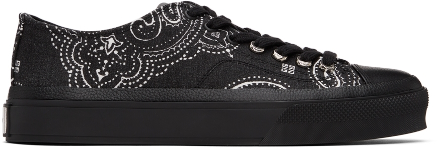 Givenchy Black & White Low City Sneakers