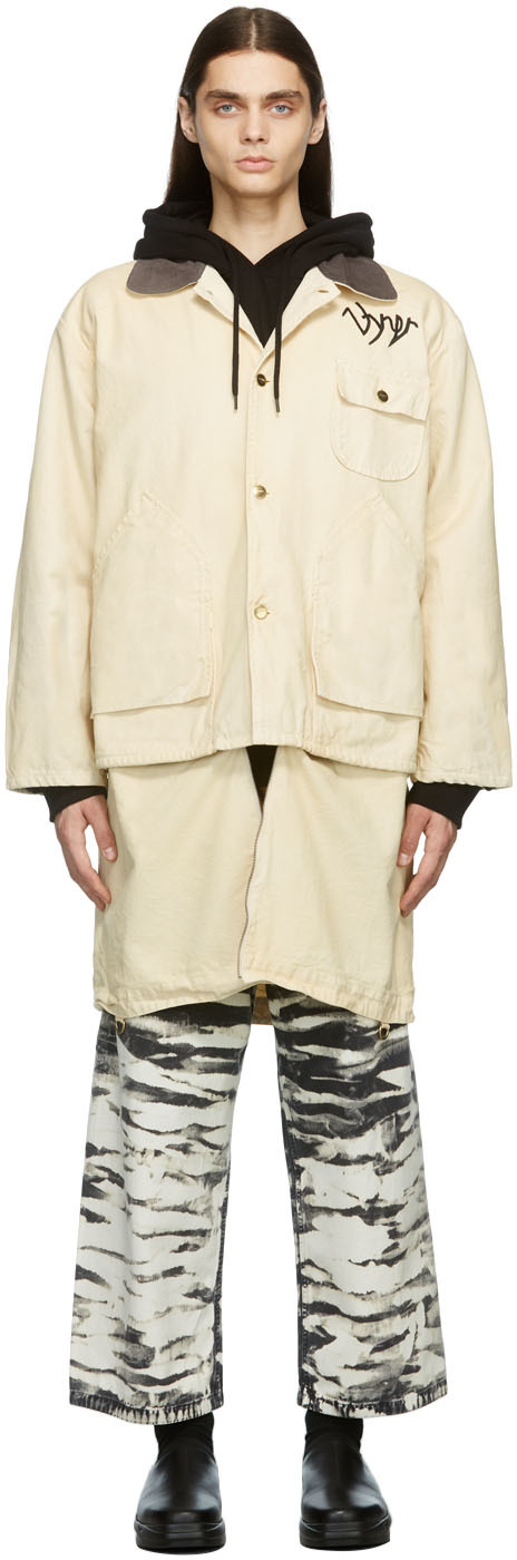 Beige Padded Hunter Jacket