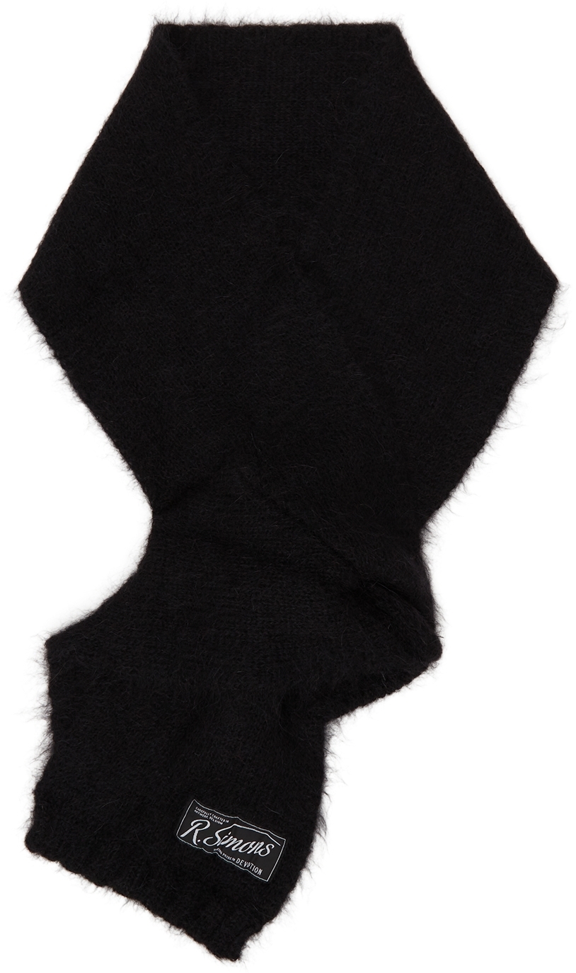 Raf Simons Synthetic Sous Pull Neckpiece Scarf in Black Womens Mens Accessories Mens Scarves and mufflers 