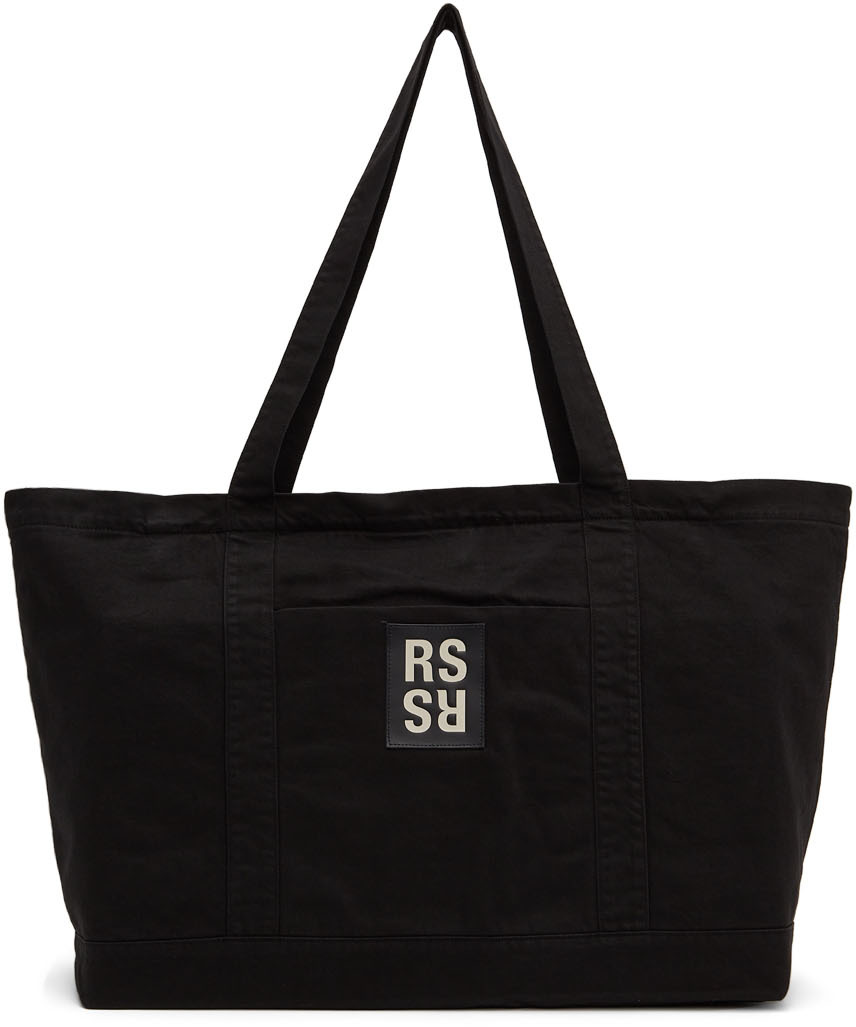 Raf Simons Black Oversized Denim Tote Bag | Smart Closet