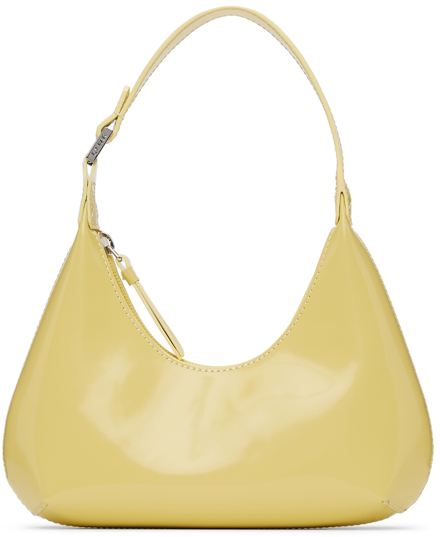 Yellow Patent Baby Amber Bag by BY FAR on Sale