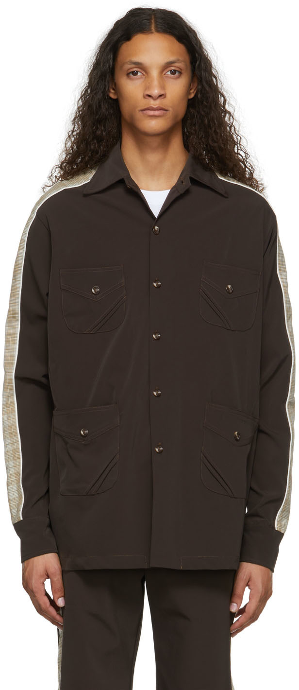 Ahluwalia: Brown Safari Jacket | SSENSE