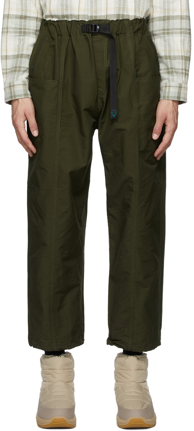 green belted trousers