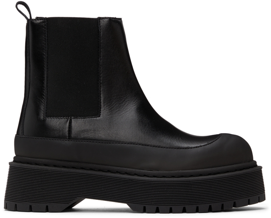 By Malene Birger Leather Kilas Ankle Boots In Black