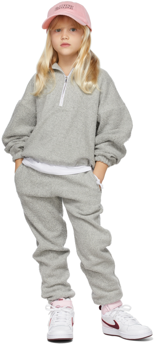 Pantalon De Survêtement Lotto Garçon Taille 10 Ans (140cm) - Gris, Neuf Avec étiquettes, Authentique, Style Jogging