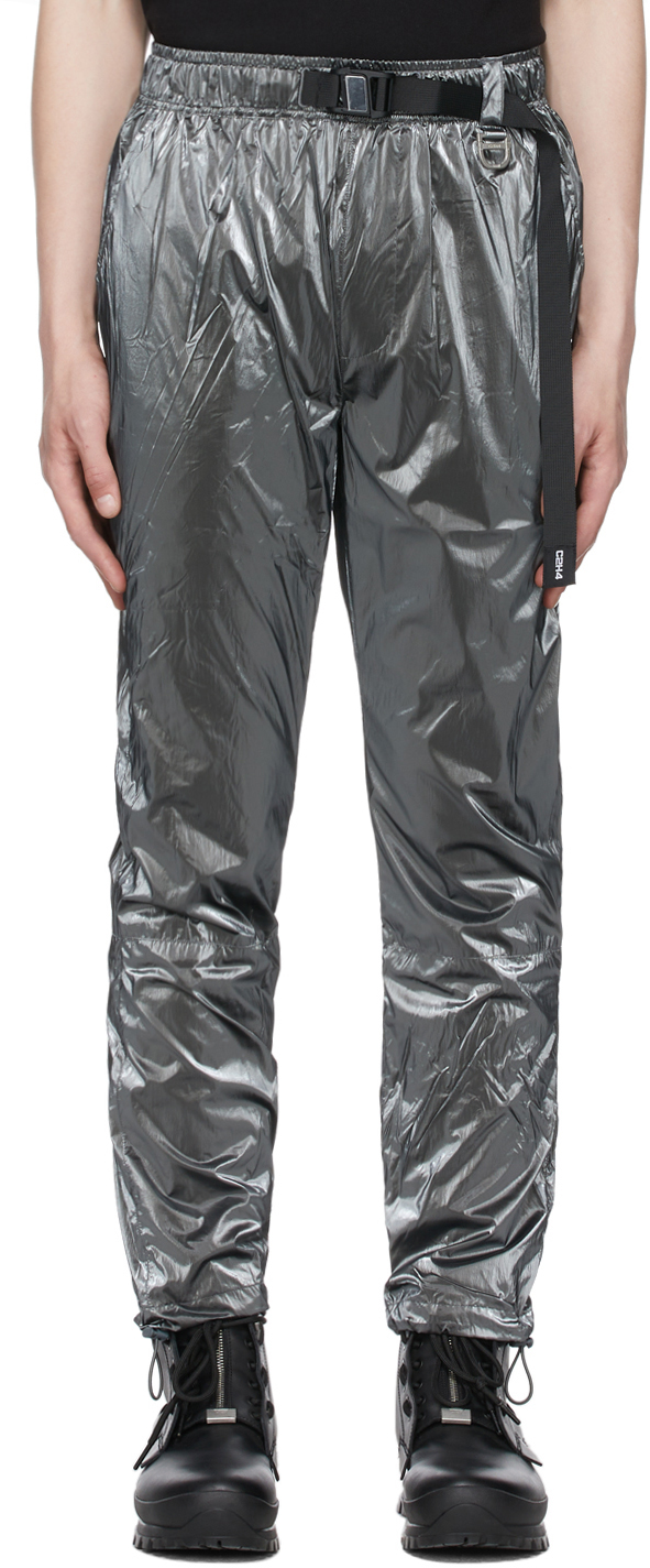 C2H4: SSENSE Canada Exclusive Grey Stai Buckle Track Pants | SSENSE