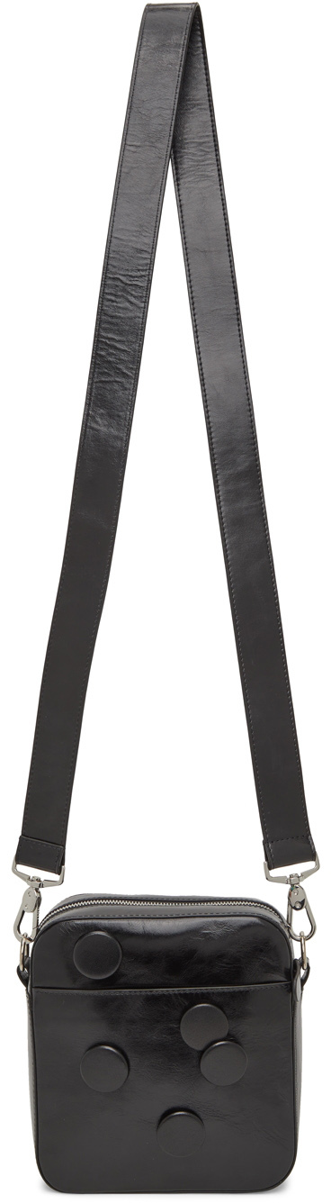 Stefan Cooke Black Leather Badges Bag | Smart Closet