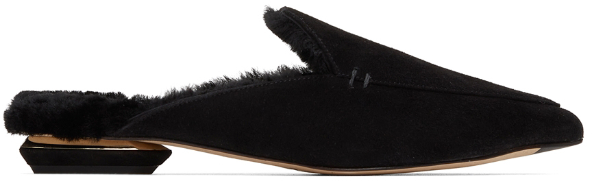 Nicholas Kirkwood Black Beya Mules – BlackSkinny