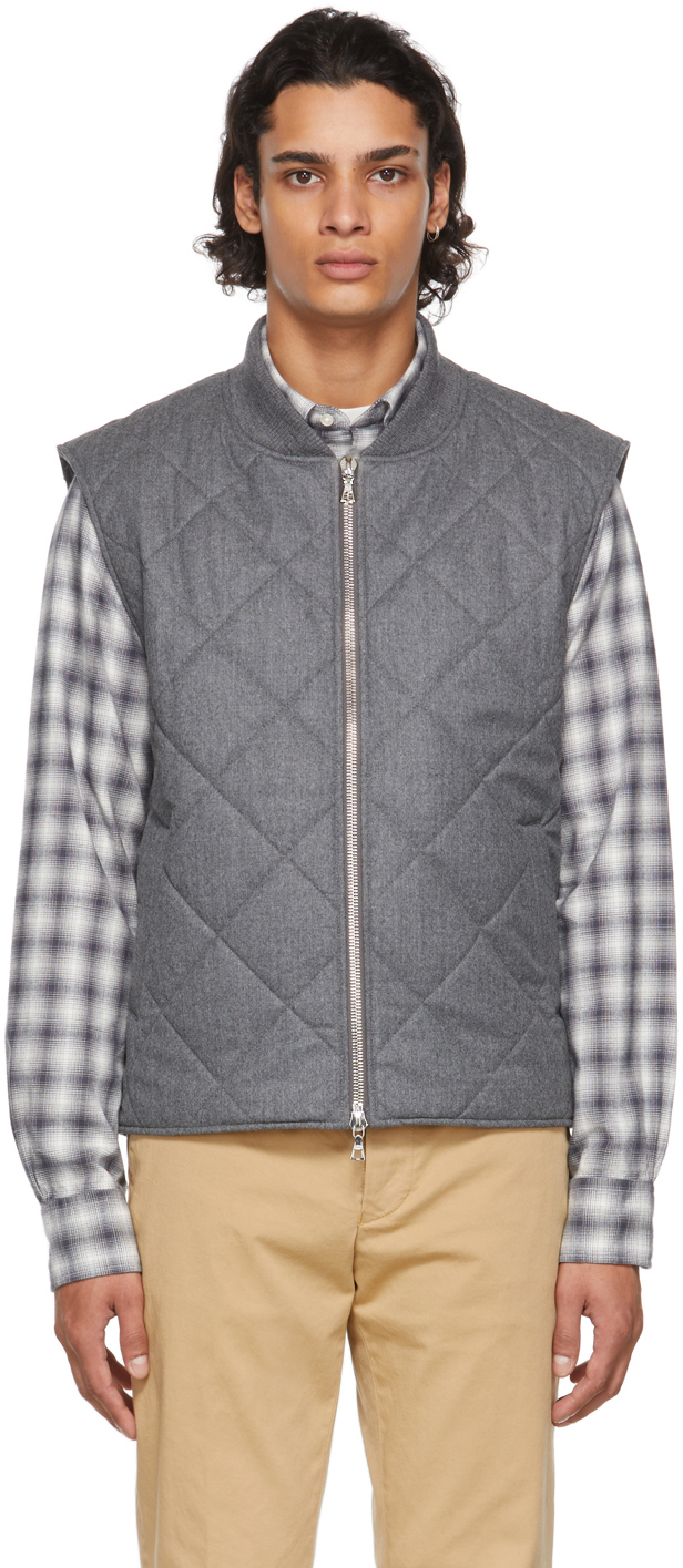 wool quilted vest