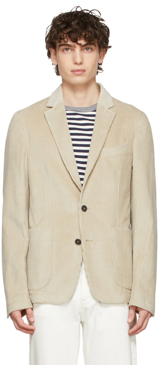 Officine générale Beige Corduroy New Lightest Blazer