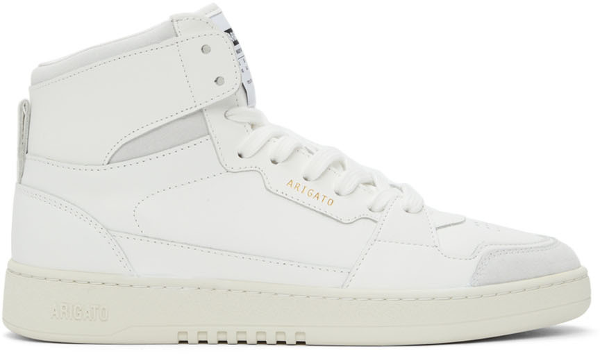 Axel Arigato: White Dice Hi Sneakers | SSENSE Canada