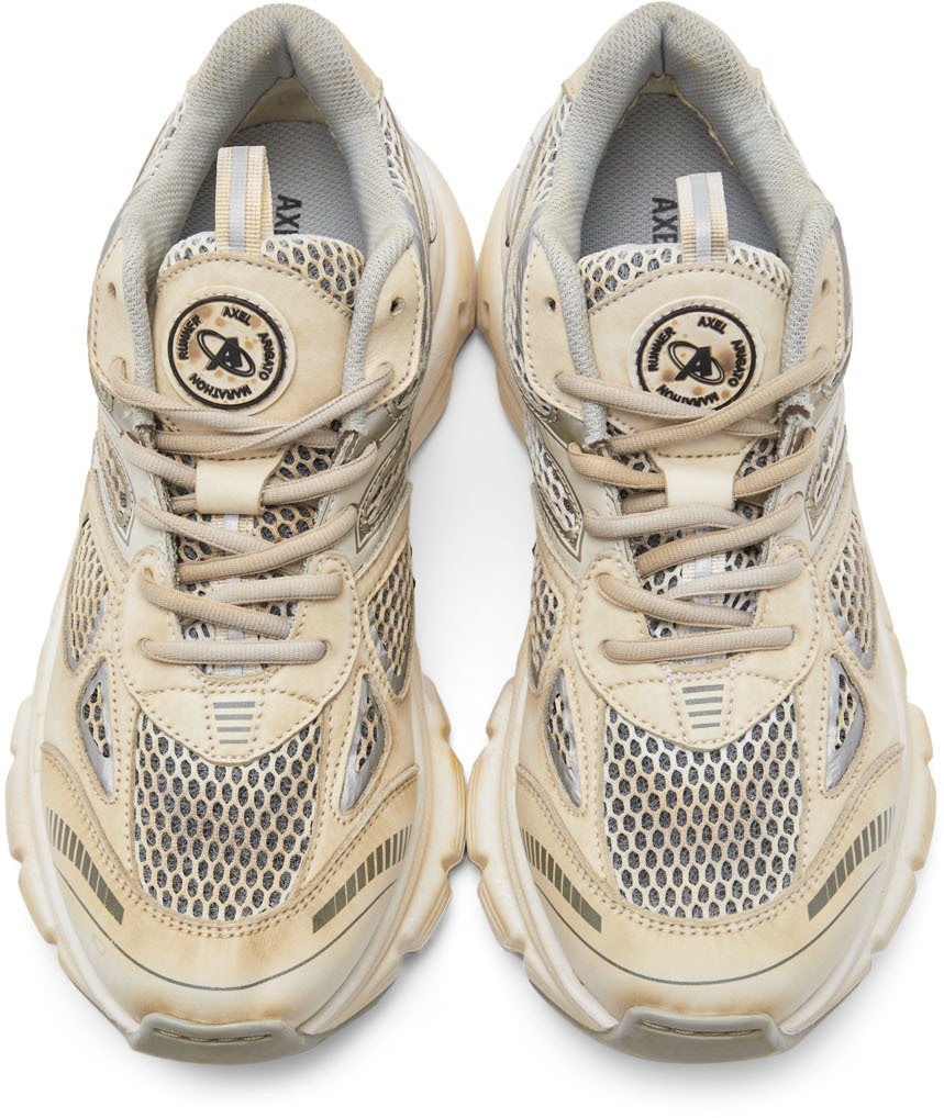 Axel Arigato SSENSE Exclusive Beige Dip-Dye Marathon Sneakers