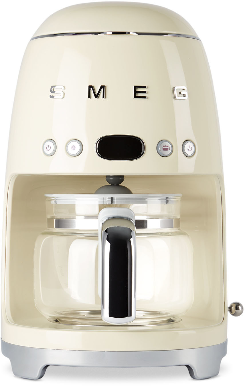 Smeg Retro Style drop coffee machine Cream color used