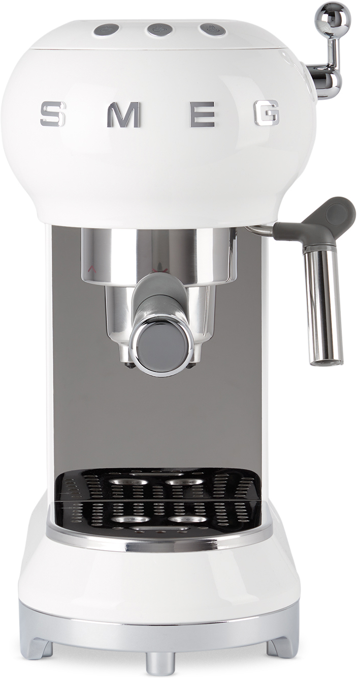 Smeg White Espresso Coffee Machine ModeSens