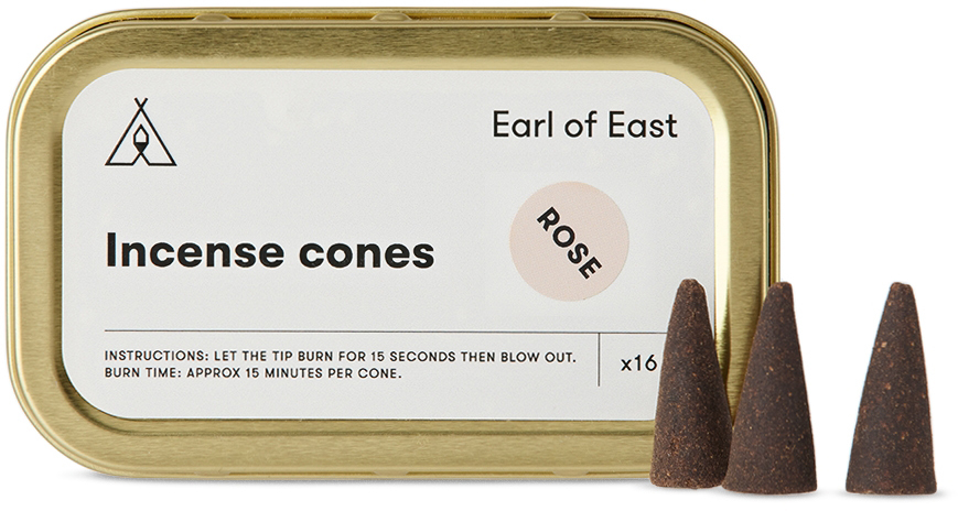 Earl Of East 16-pack Rose Incense Cones In N/a
