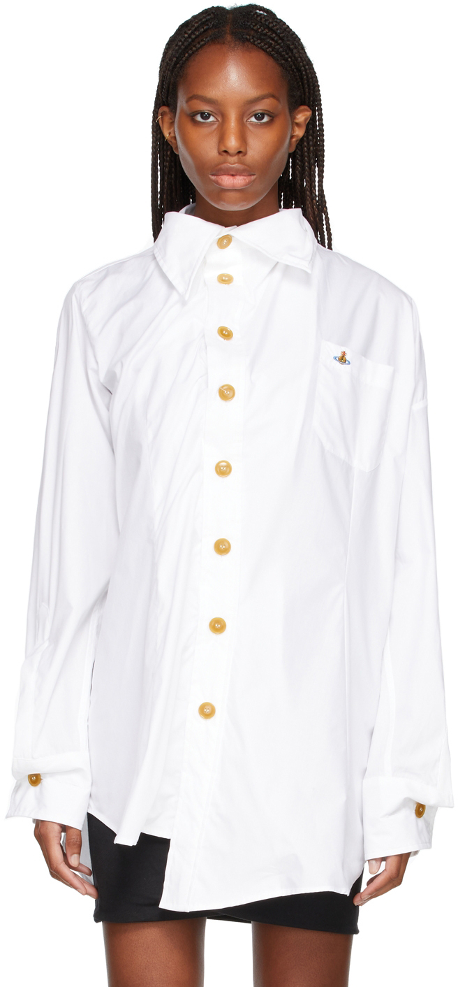 Vivienne Westwood White Poplin Chaos Shirt | Smart Closet