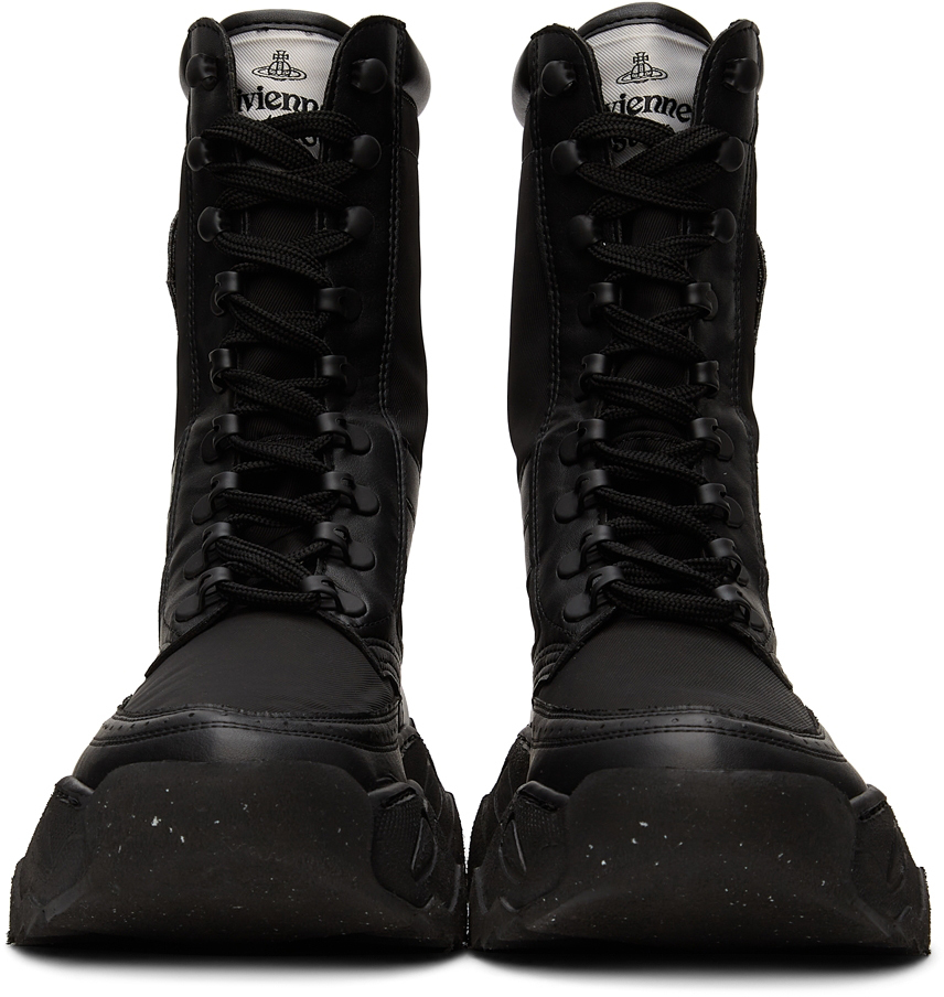 Vivienne Westwood stud-embellished Combat Boots - Black