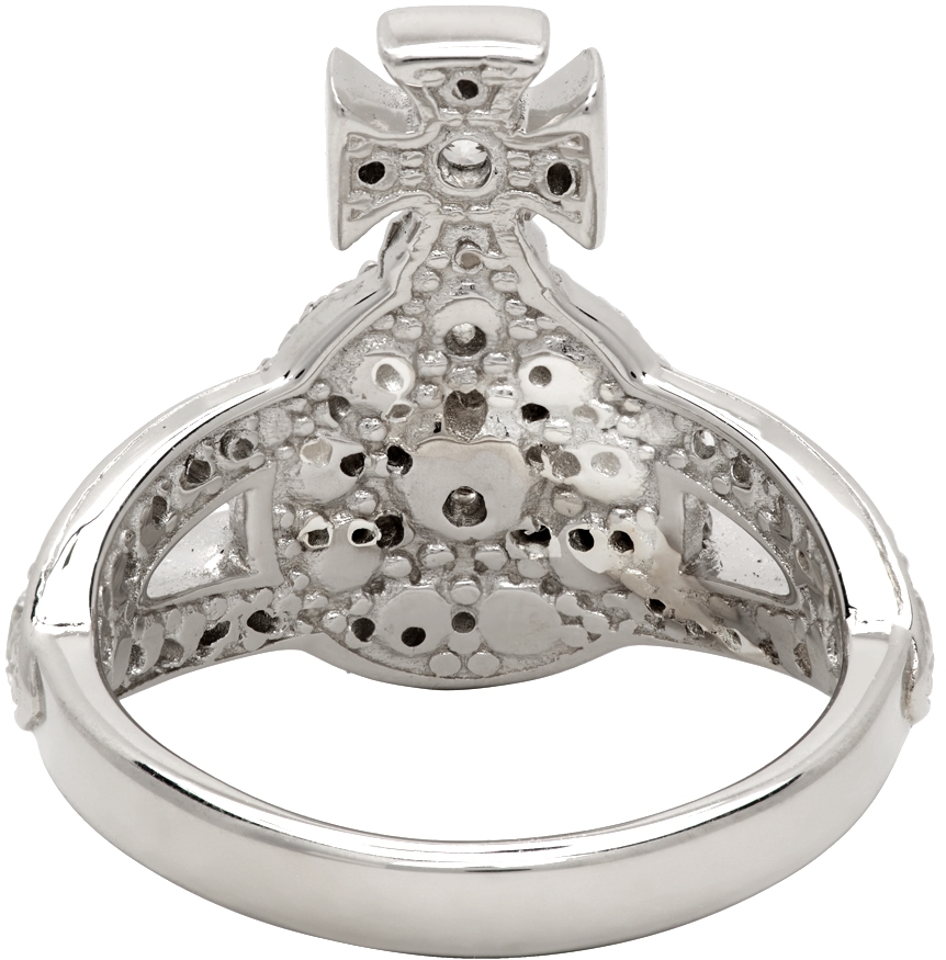 Vivienne Westwood Silver Mini Orb Ring | Smart Closet