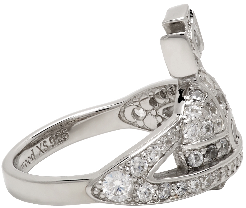 Vivienne Westwood Silver Mini Orb Ring | Smart Closet