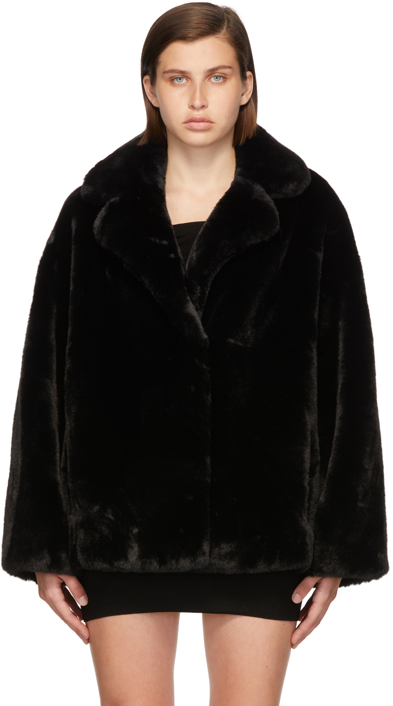 Black Faux-Fur Savannah Jacket