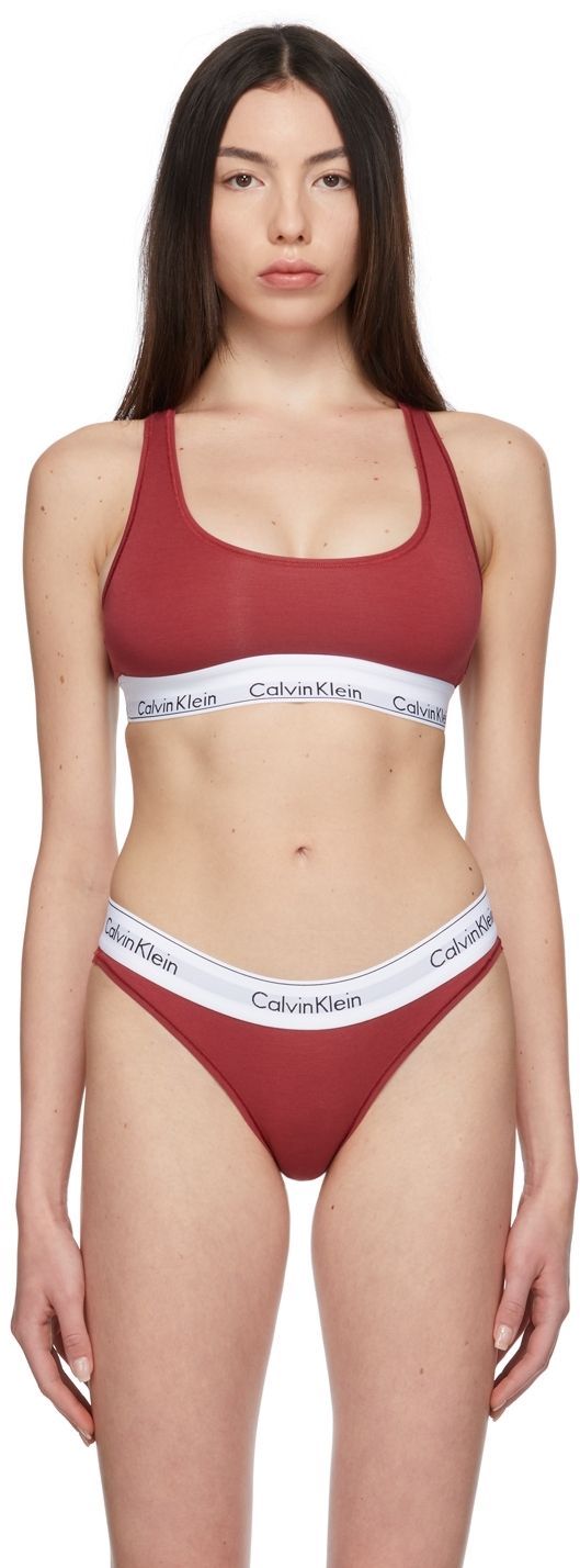 Calvin Klein Underwear Red Unlined Modern Bralette | Smart Closet