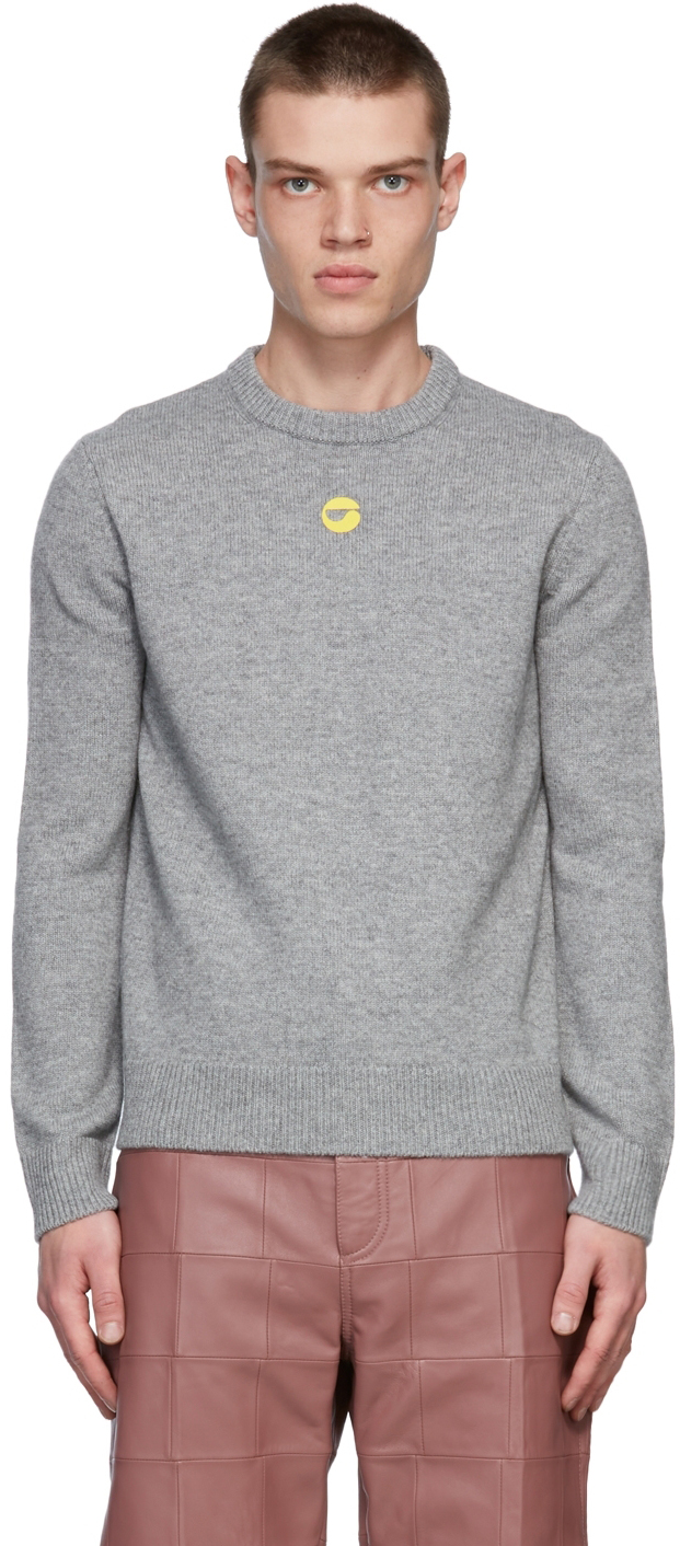 Coperni SSENSE Exclusive Grey Wool Crewneck Sweater