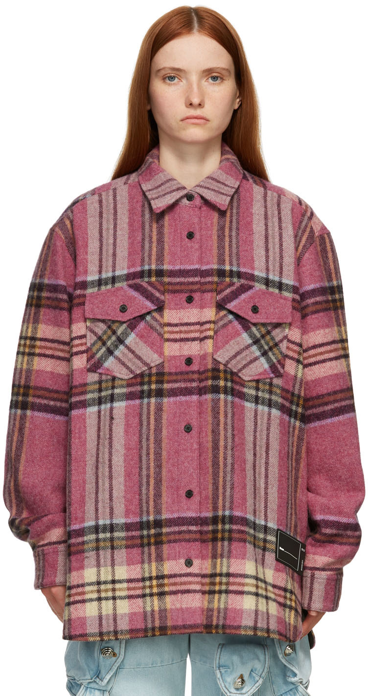 pink check jacket