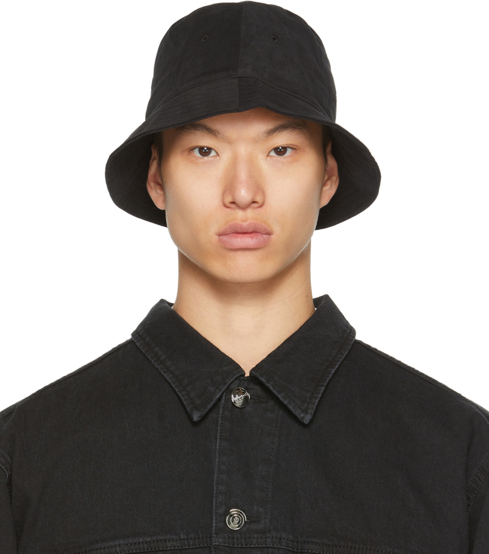 We11done: Black Embossed Logo Bucket Hat | SSENSE