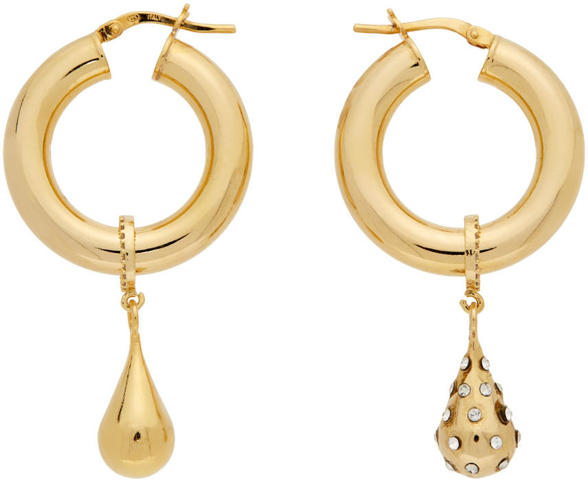 Gold Mismatched Flow Earrings