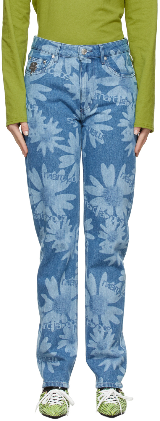 Marc Jacobs Heaven Blue Laser Floral Jeans