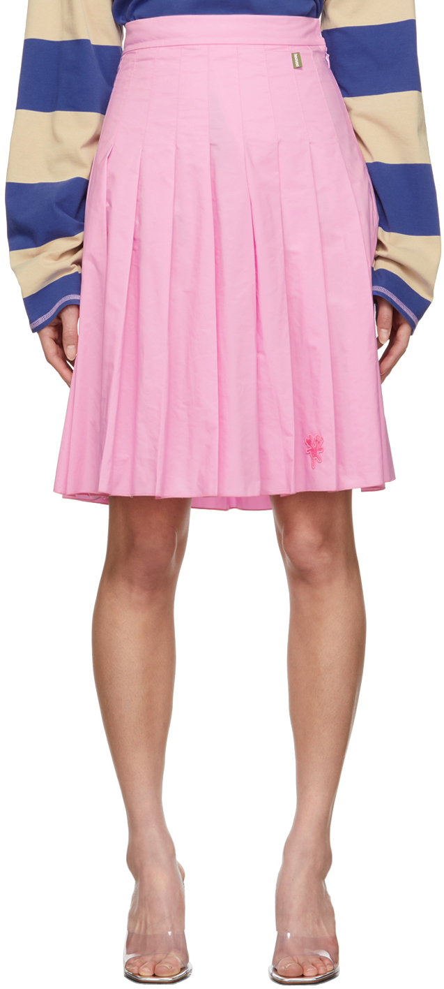 Marc Jacobs Heaven Pink Pleated Skirt