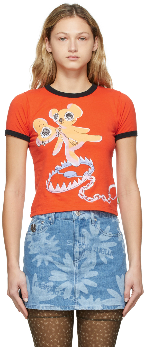 Orange Bear Trap Baby T-Shirt