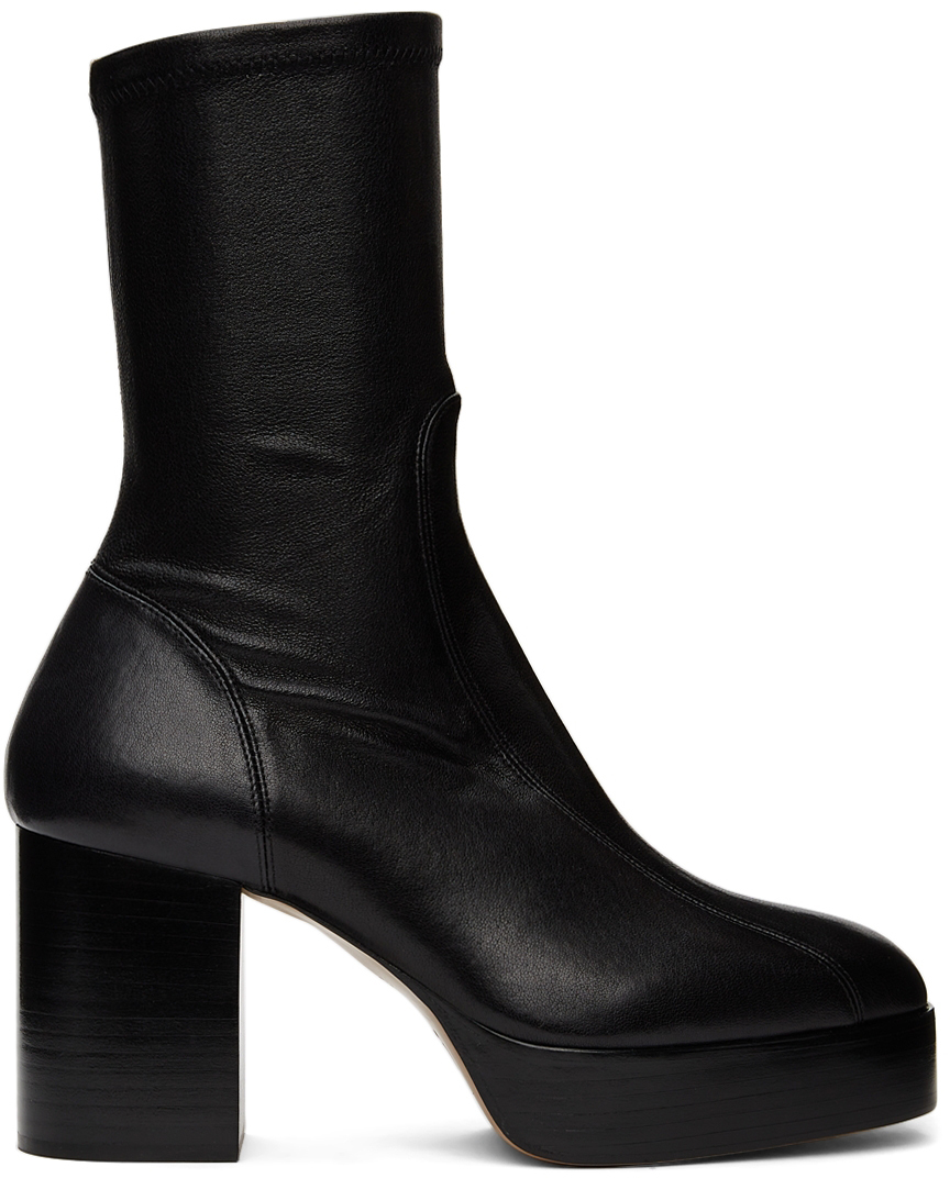 Chloé Black Stretch Izzie Ankle Boots