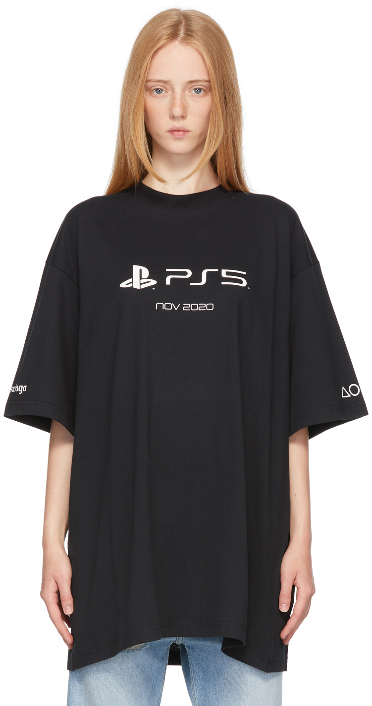 Black Sony Playstation Edition Boxy T-Shirt