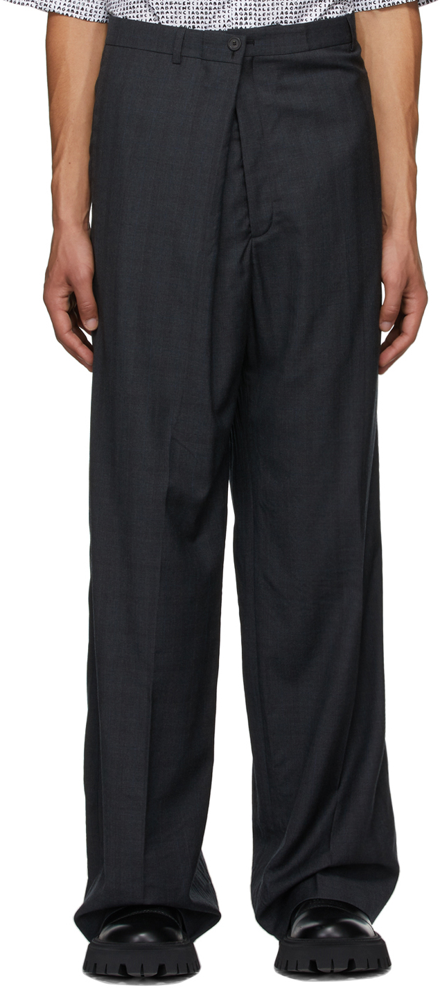 Thriller Mathis Mockingbird Balenciaga Grey Check Trousers | Smart Closet