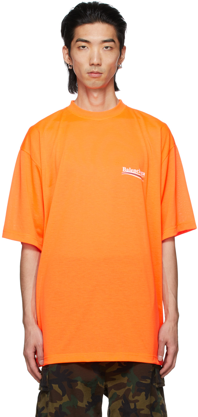 balenciaga t shirt orange