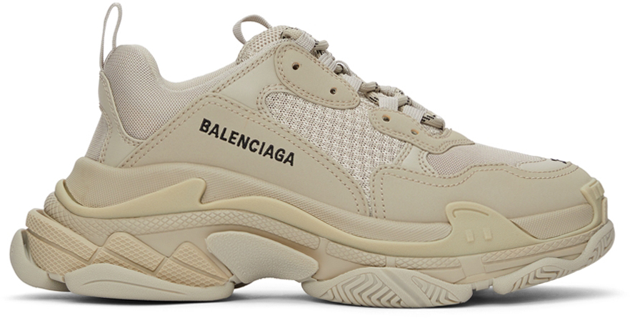 Balenciaga 米色 Triple S 运动鞋 - 536737-W2FW1-9700