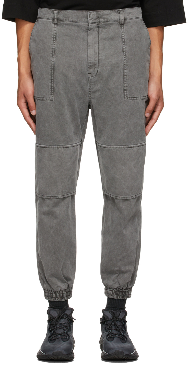 Juun.J Grey Denim Dyed Trousers