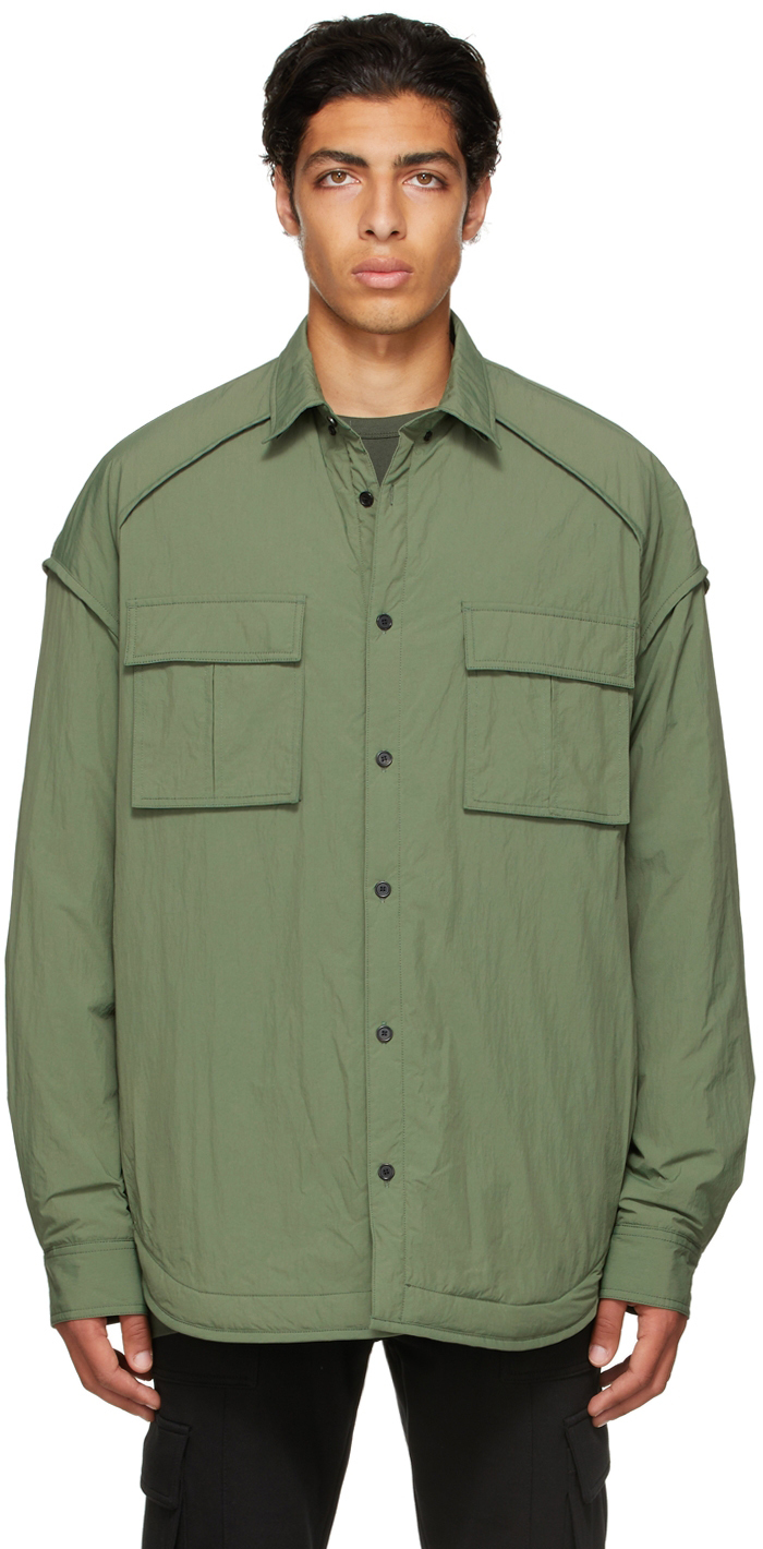 Juun.J Khaki Padded Shirt